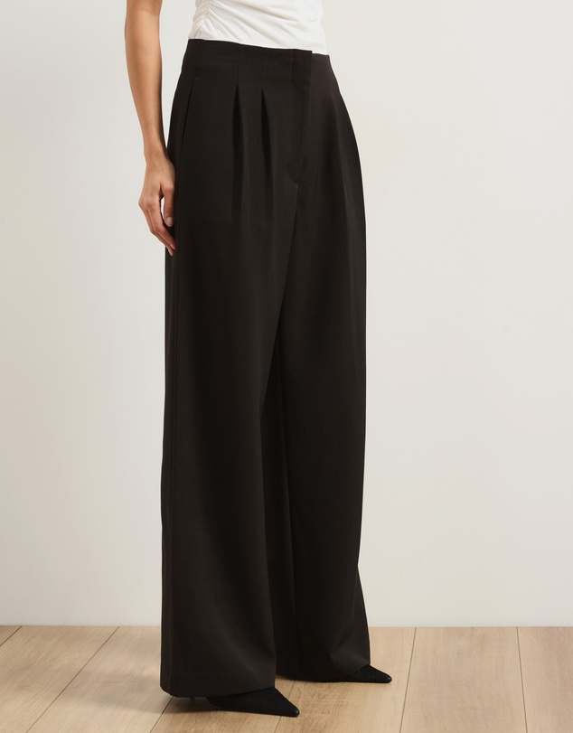 Atmos&Here - Jade High Rise Tailored Pants With Pleats