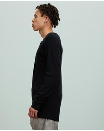 Surrounded By Ghosts - The Gypsum Slim Rib Knit Long Sleeve T-Shirt