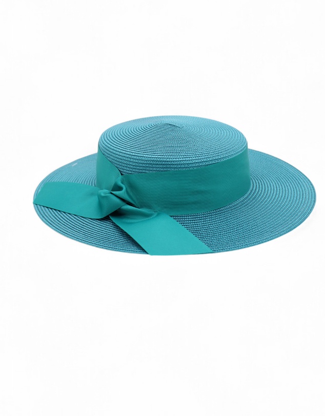 Morgan & Taylor - Clarke Racewear Boater in Teal Blue