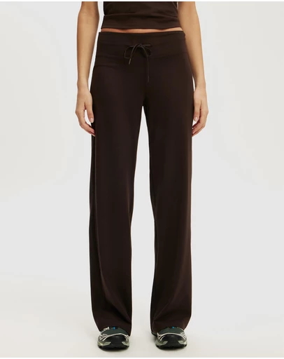 Cotton On Body Active - Ultra Soft Tie Front Wide Leg Pants