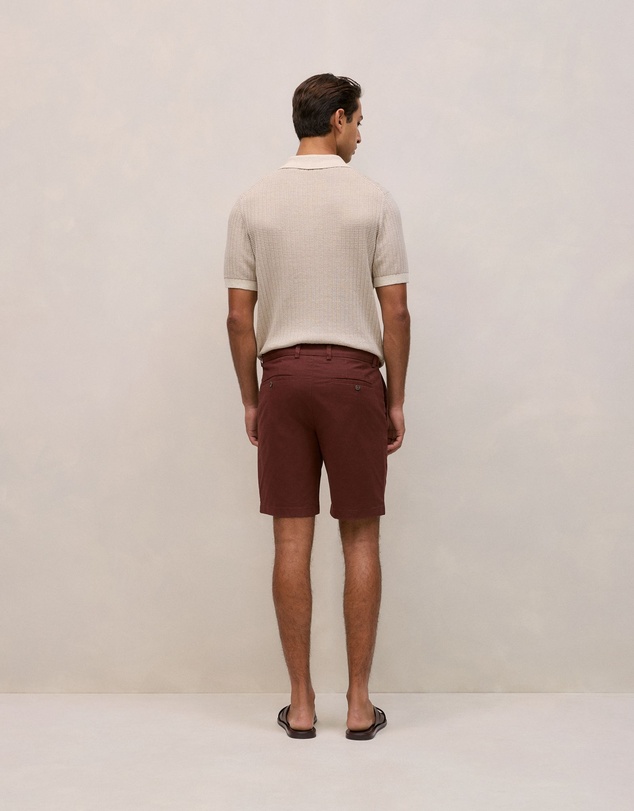 Trenery - Cotton Twill Chino Short in Espresso