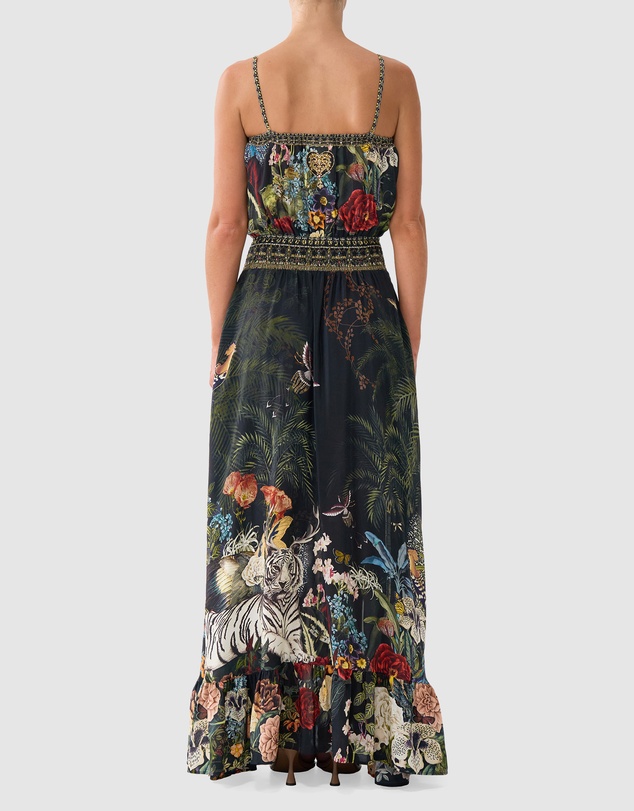 Camilla - Shirred Waist Long Dress