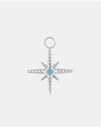 Ania Haie - Silver Turquoise and Cubic Ziconia Star Earring Charm
