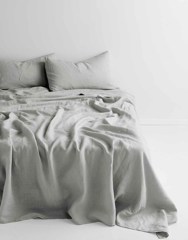 Aura Home - Emile Linen Fitted Sheet
