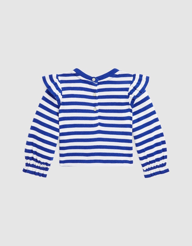 Polo Ralph Lauren - Striped Ribbed Cotton-Modal Top  (3M-24M)