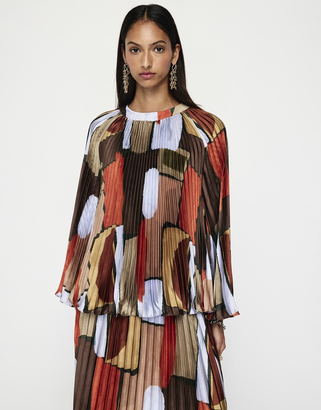 MOS The Label - Koa Pleated Blouse