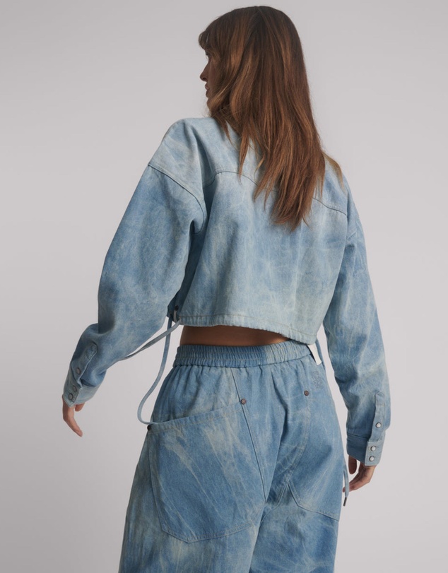ONE TEASPOON - Denim Bubble Shirt - Cloudy Blue