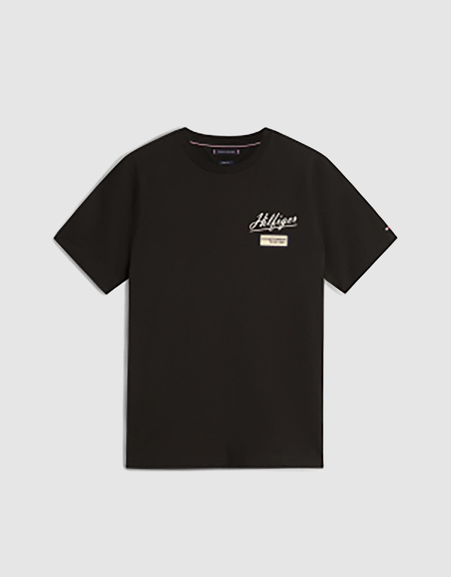Tommy Hilfiger - Textured Logo Crew Neck T-Shirt