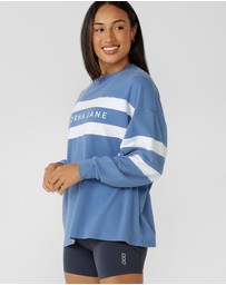 Lorna Jane - Campus Oversized Washed Lightweight Sweat