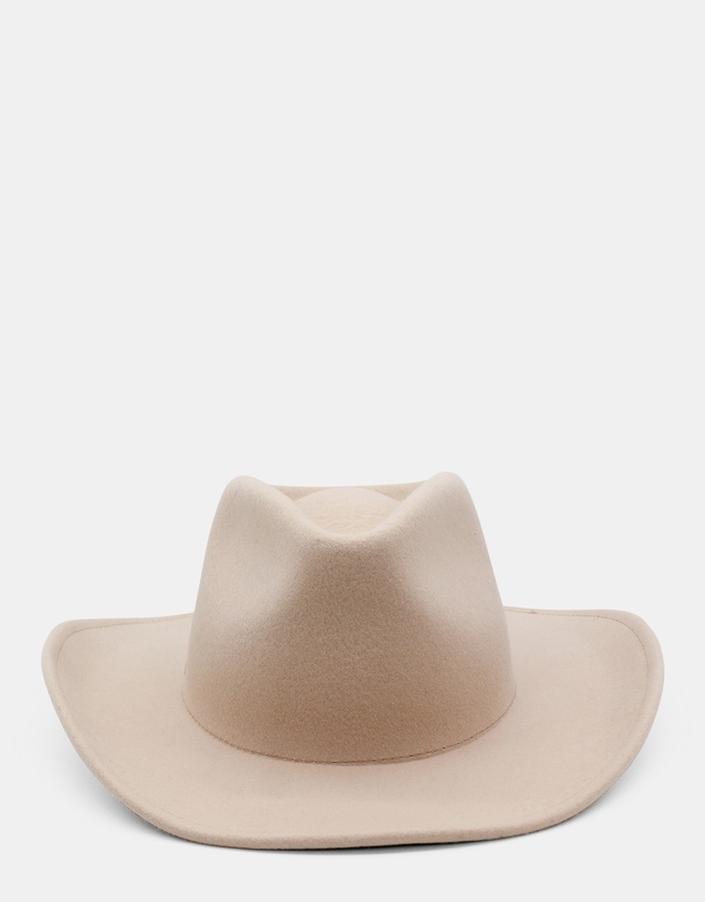 Morgan & Taylor - Arden Wool Cowboy Fedora in Cream
