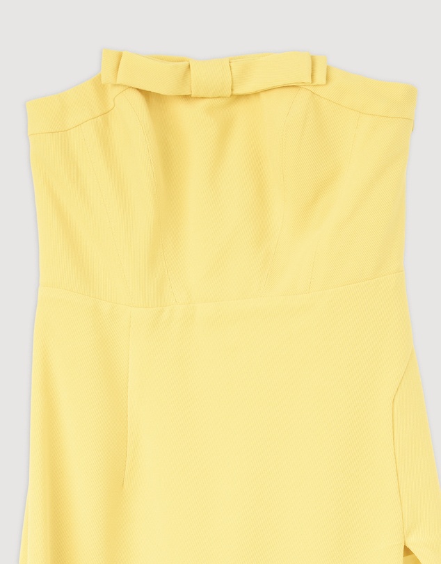 Revibe - Repaired BY JOHNNY. Cassandra Slice Strapless Midi Dress - AU 6