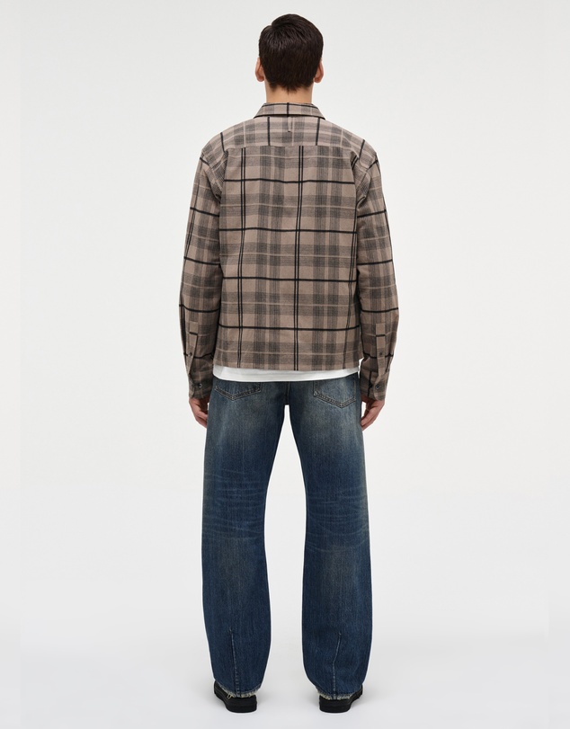 Neuw - Regular Fit Linen Plaid Shirt