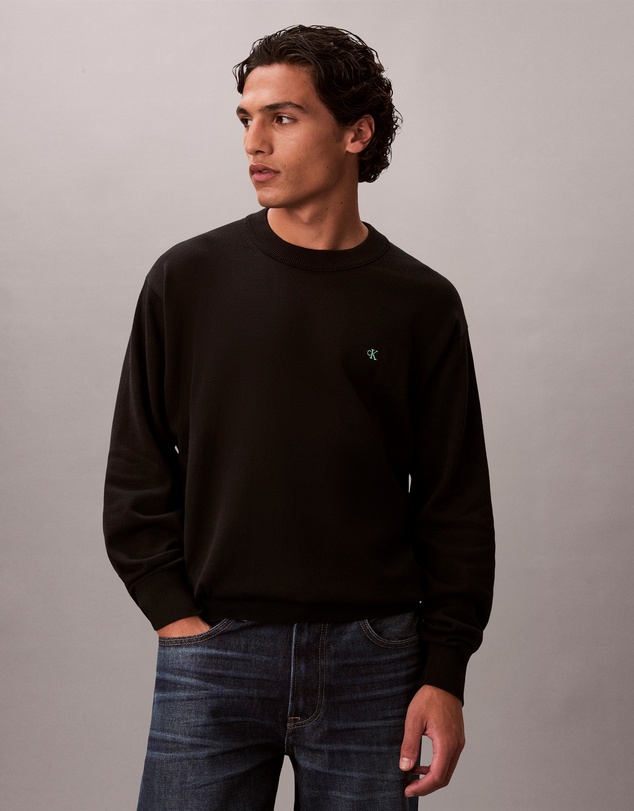 Calvin Klein Jeans - Relaxed Cotton Monogram Jumper