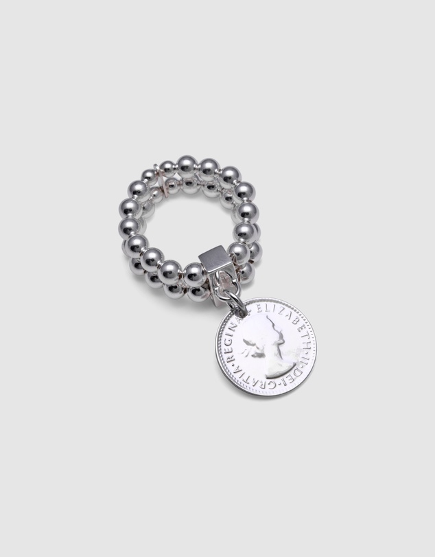 Von Treskow - Double Stretchy Ring With Coin
