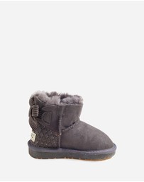 Ozwear Connection Uggs - Ugg Kids One Bailey Bow Corduroy Boots