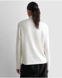 COS - High-Neck Jersey Top
