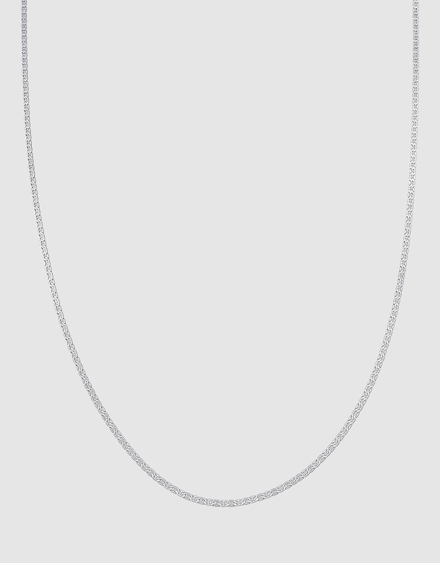 Kuzzoi - ICONIC EXCLUSIVE - Classic Mariner Chain Necklace in 925 Sterling Silver