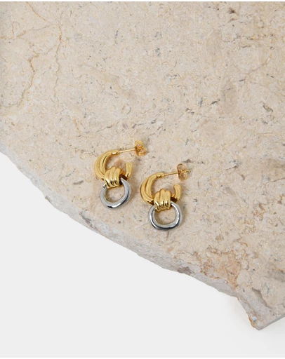Forcast - Samra Two Tone Earrings