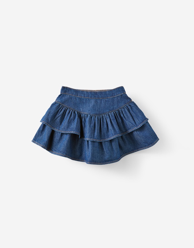 Cotton On Kids - Frill Denim Skirt