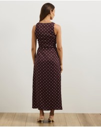 Atmos&Here - Lowen Satin Midi Dress