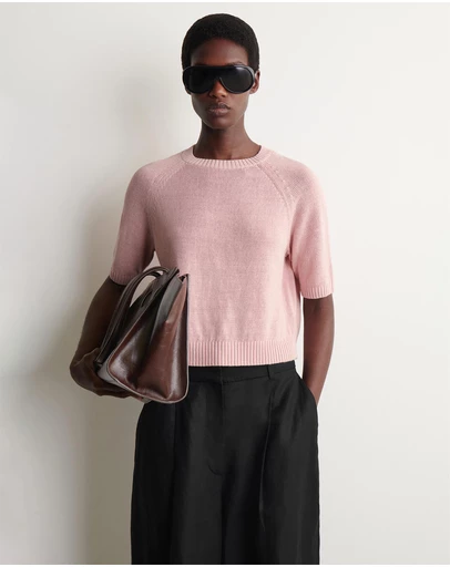 COS - Shrunken Knitted Linen T-Shirt
