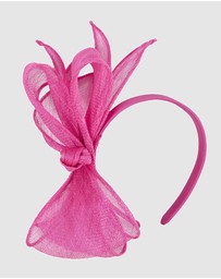 Max Alexander - Fuchsia Sinamay Bow Fascinator