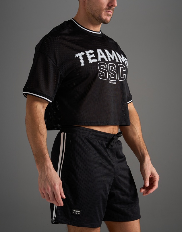 TEAMM8 - S.S.C. Fraternity Drop Sleeve Crop Tee