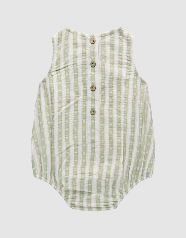 Kynd Baby - Pocket Romper in Multi Stripe