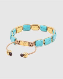 Nialaya Jewellery - The Dorje Flatbead Collection Turquoise and Gold