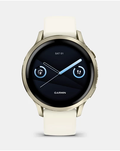 Garmin - Venu 4, 41mm, Lunar Silicone Band