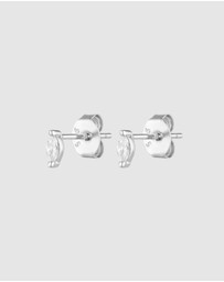HOUSE OF SLANI - Netro Crystal Silver Studs
