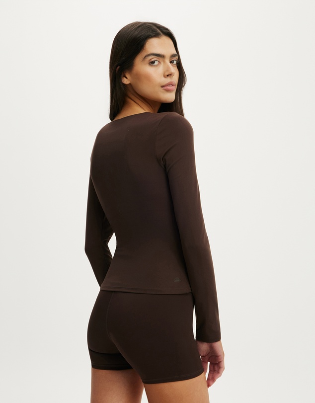 Cotton On Body Active - Ultra Soft Scoop Neck Long Sleeve Top