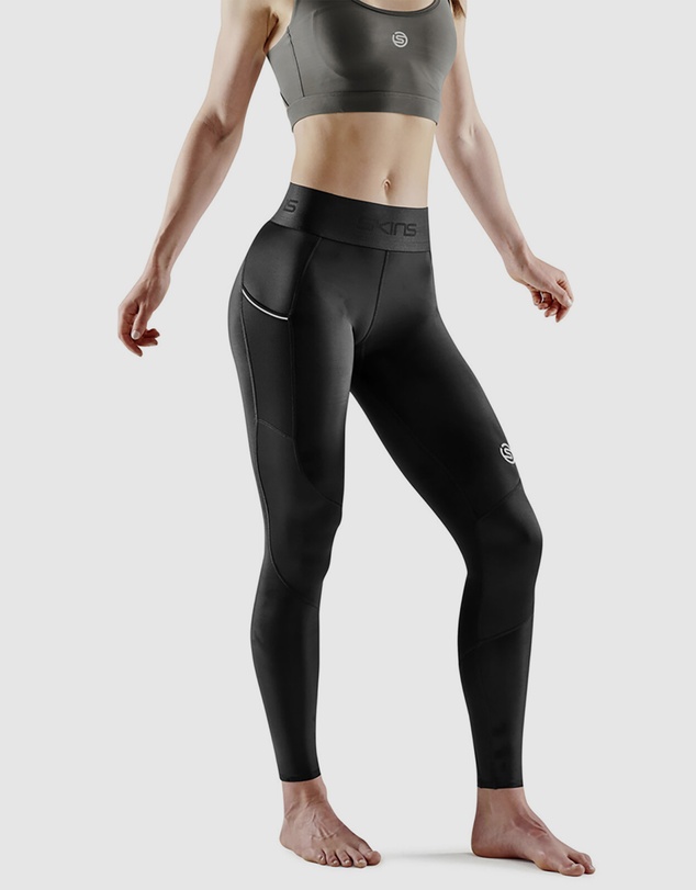 SKINS - SKINS Compression Women's Series-3 Active Long Tight Black