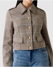 GUESS - Geraldine Checked Jacket