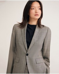 Oxford - Ebony Pure Wool Suit Jacket