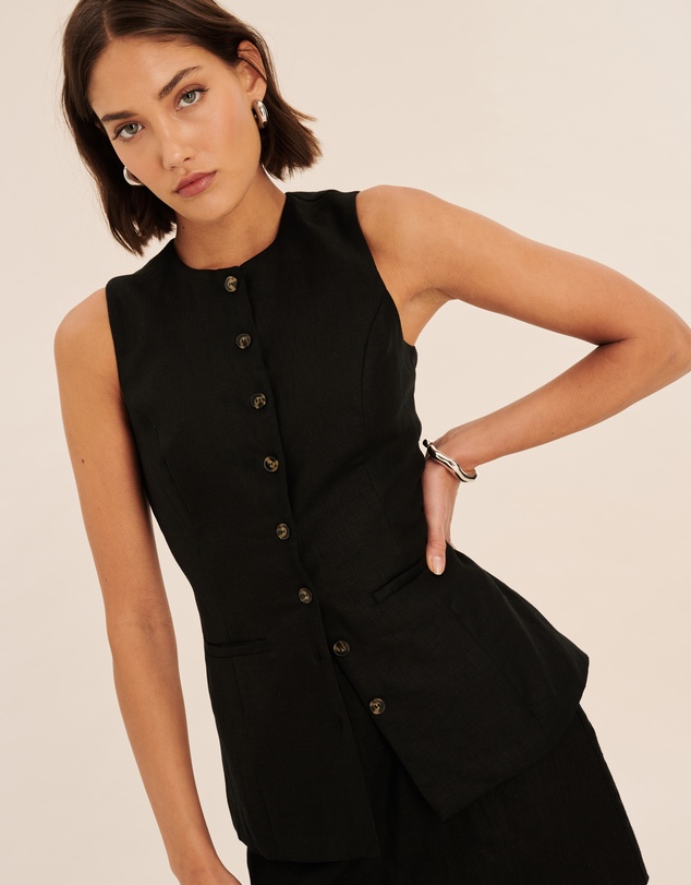 AERE - Amadi Linen Vest