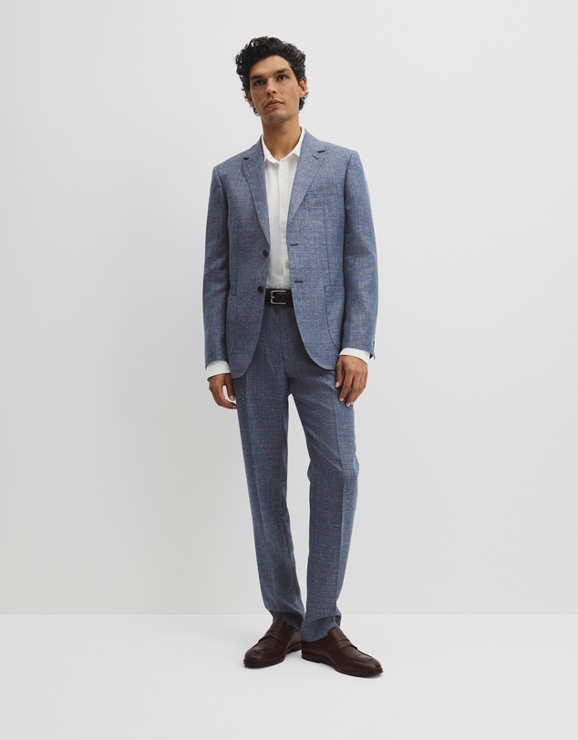 Country Road - Regular Fit Wool Blend Houndstooth Jacket
