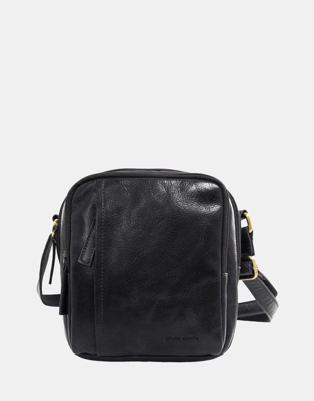 Pierre Cardin - Pierre Cardin Men's Leather Classic Crossbody Bag