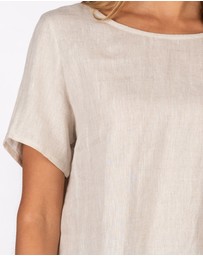 CAMIXA - Teena Linen T-shirt Top