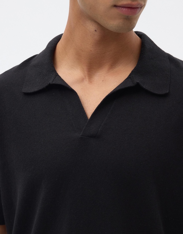 AERE - Linen Blend Knit Polo