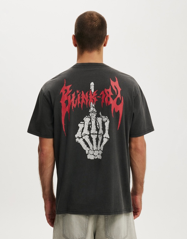 Cotton On - Cropped Fit Music T-Shirt