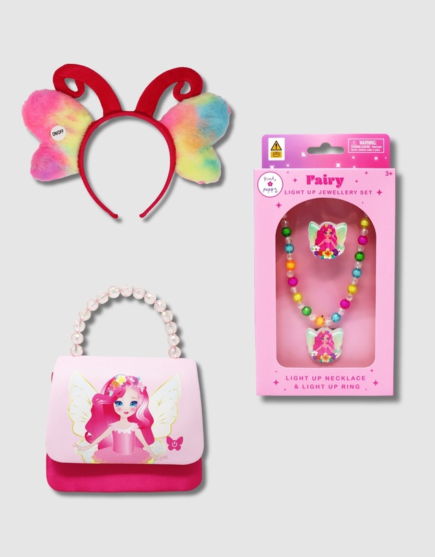 Pink Poppy - Light-Up Fairy Accessories Bundle