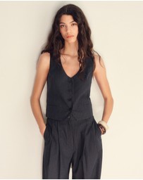 M.N.G - Bali Linen-Blend Suit Waistcoat