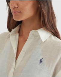 Polo Ralph Lauren - Organic Cotton & Linen Oversized Beach Shirt