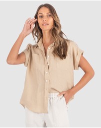 CAMIXA - CAPRI Short Sleeve Linen Shirt