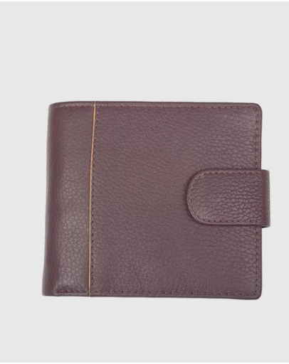 DENTS - Two-Tone Pebble Grain Leather Bifold Wallet with RFID Blocking
