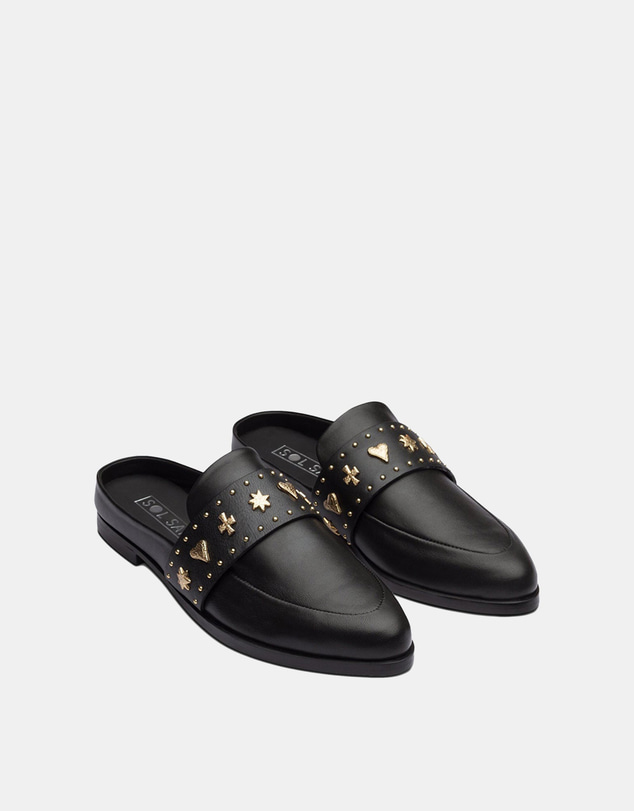 Sol Sana - Tuesday Slide Black/Gold Hearts
