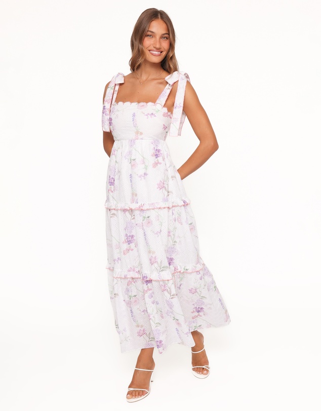 Petal & Pup - Aurelia Maxi Dress - Purple Floral