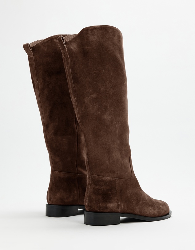 AERE - Knee High Suede Riding Boots