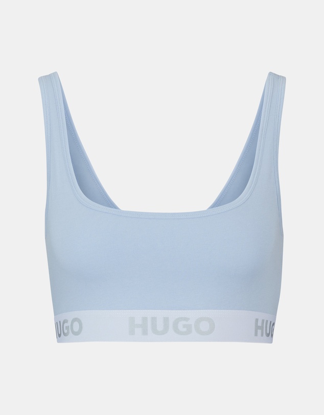 HUGO - Stretch-Cotton Logo Bralette